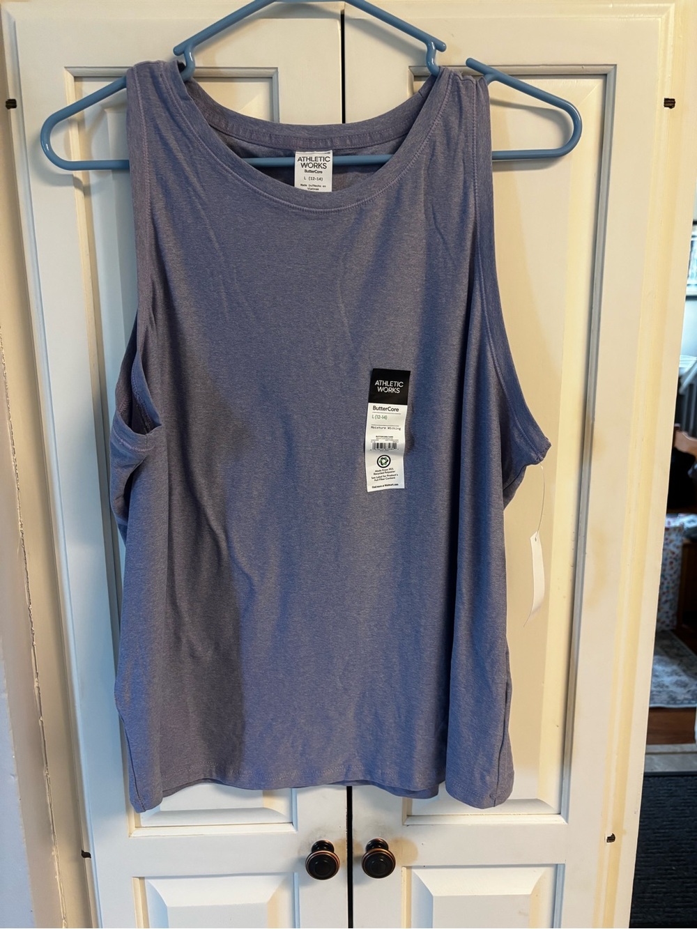 Athletic Works Dusty Lavender Performance Tank Top
